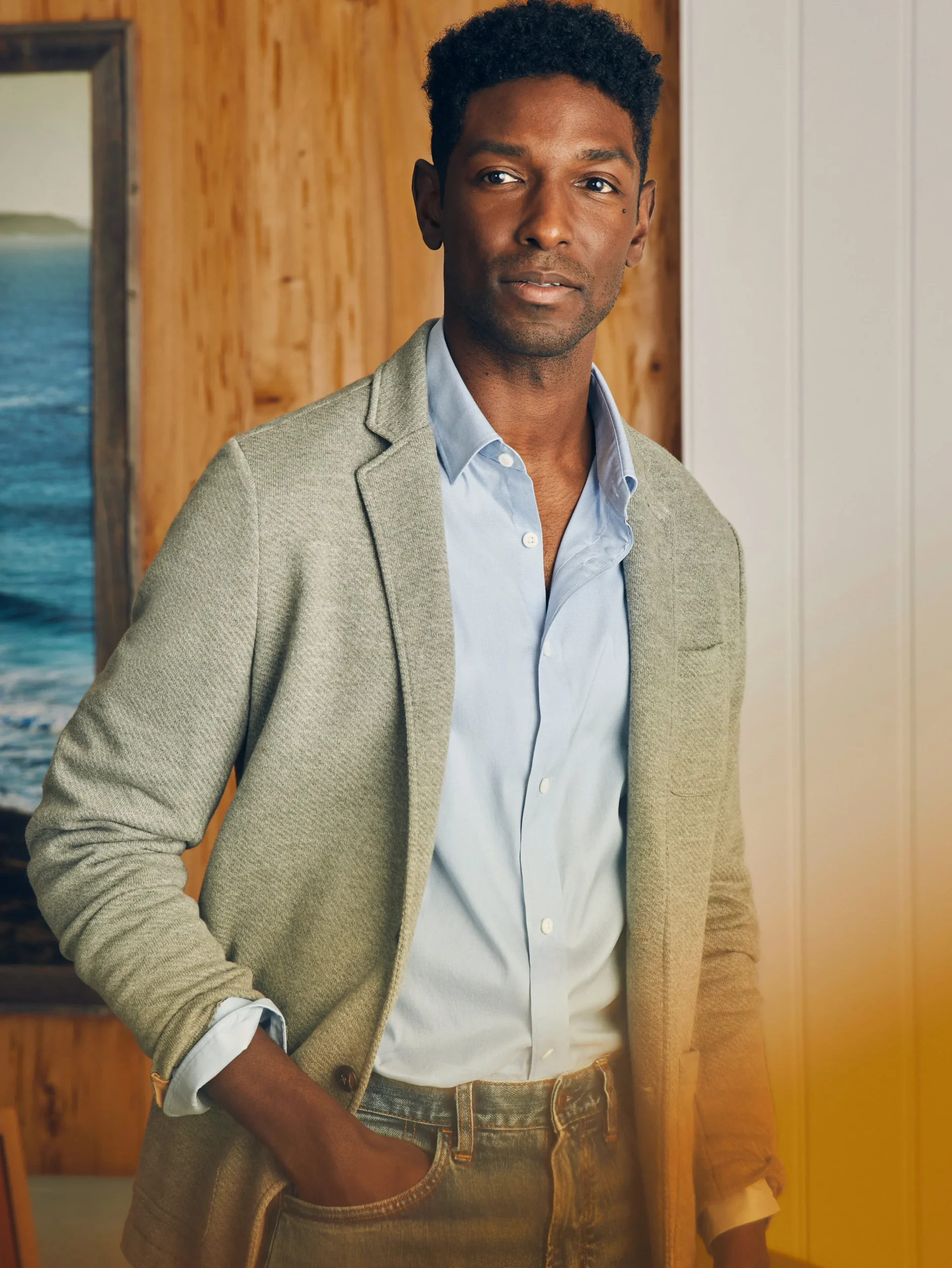 Shirts^Faherty Brand Movement™ Dress Shirt - Atlantic Sky