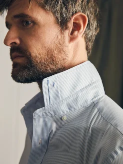 Shirts^Faherty Brand Movement™ Dress Shirt - Blue White Stripe