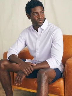 Shirts^Faherty Brand Movement™ Dress Shirt - Lavender Valley Stripe