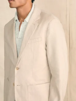 Blazers^Faherty Brand Movement™ Flex Linen Blazer - Natural