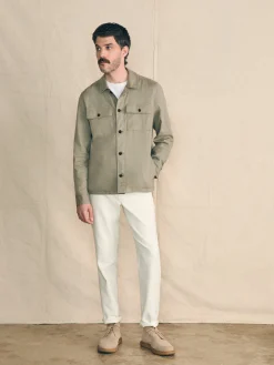 Jackets & Vests^Faherty Brand Movement™ Flex Linen Shirt Jacket - Olive Isle