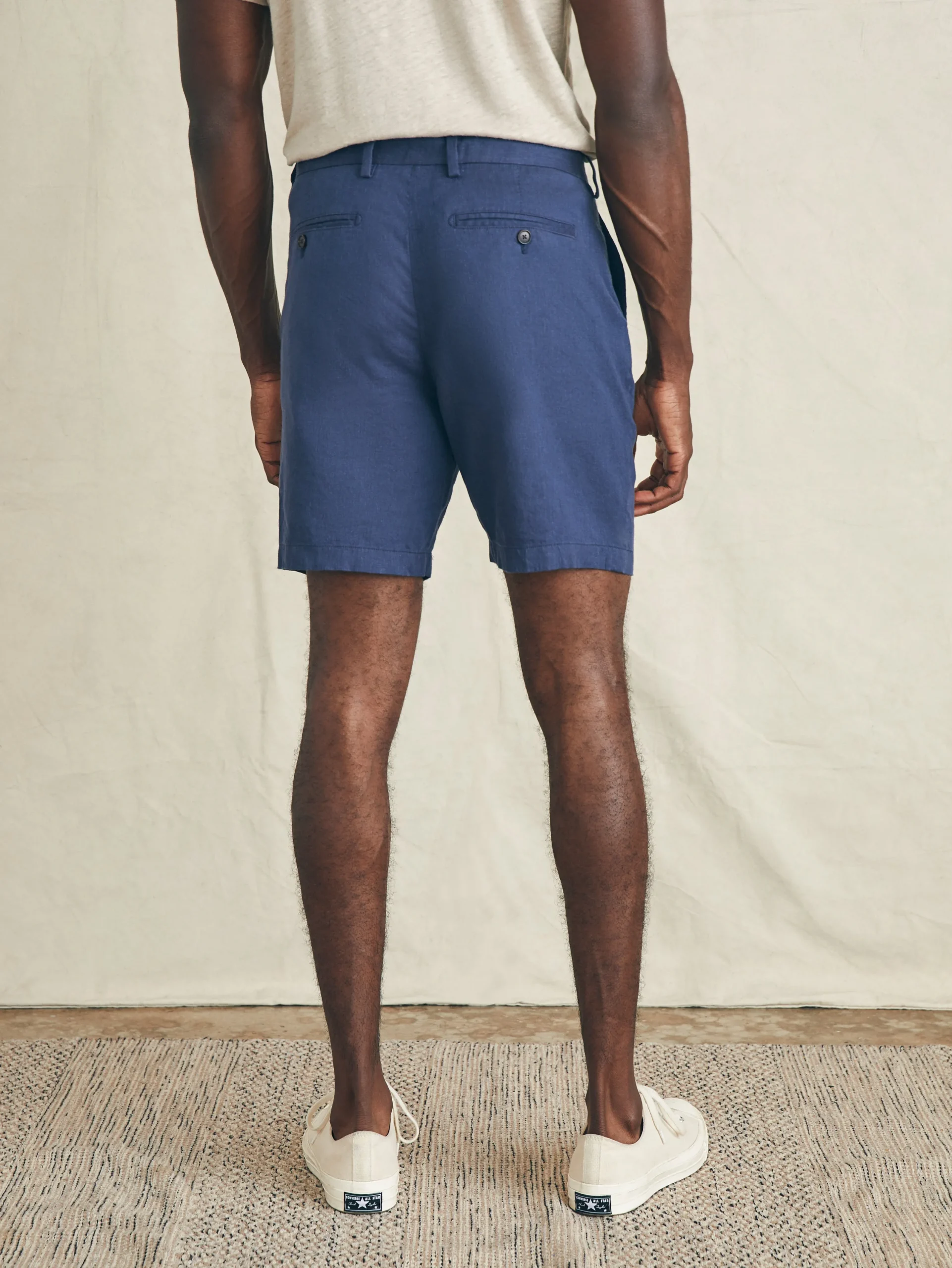 Shorts^Faherty Brand Movement™ Flex Linen Short (7" Inseam) - Deep Sea Navy