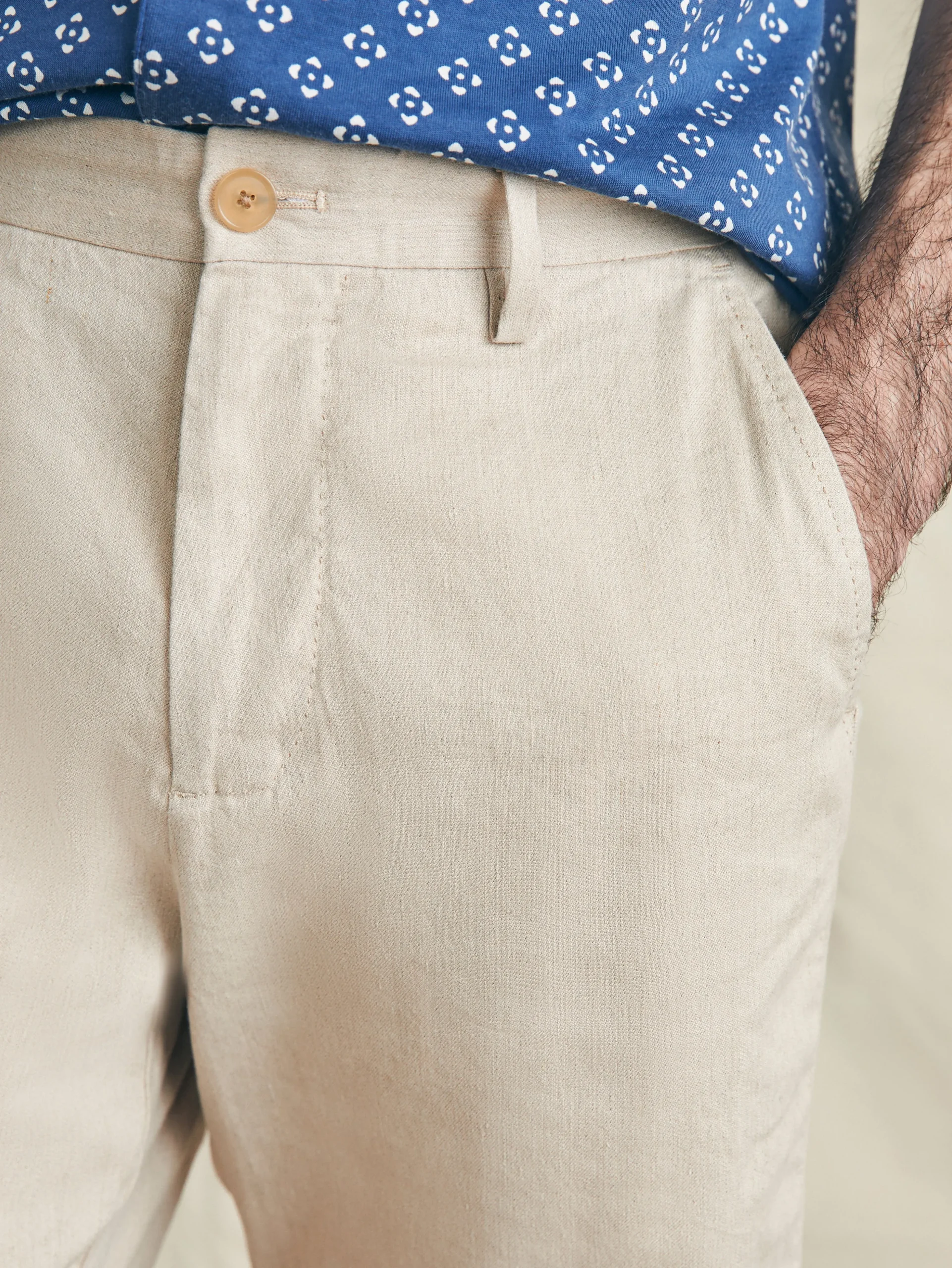 Shorts^Faherty Brand Movement™ Flex Linen Short (7" Inseam) - Natural