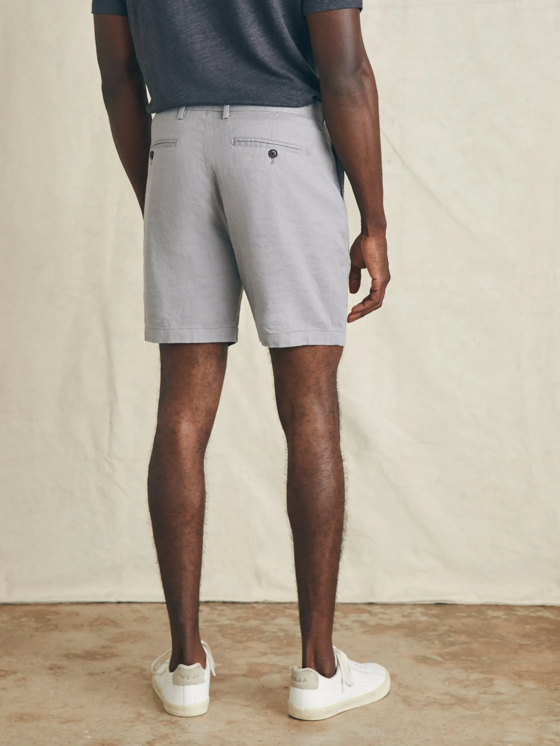 Shorts^Faherty Brand Movement™ Flex Linen Short (7" Inseam) - Rocky Hill