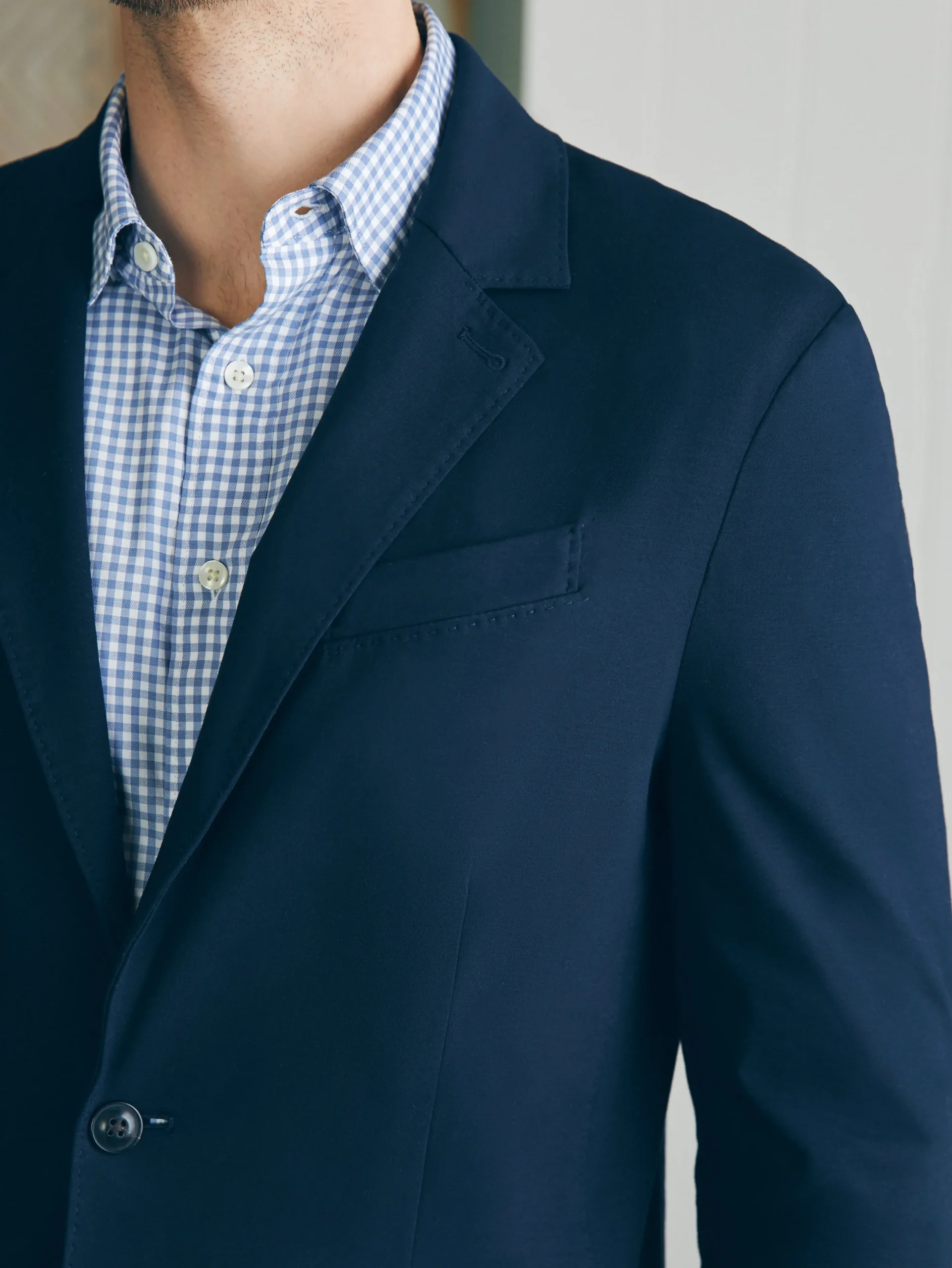 Blazers^Faherty Brand Movement™ Knit Blazer - Lupine Navy