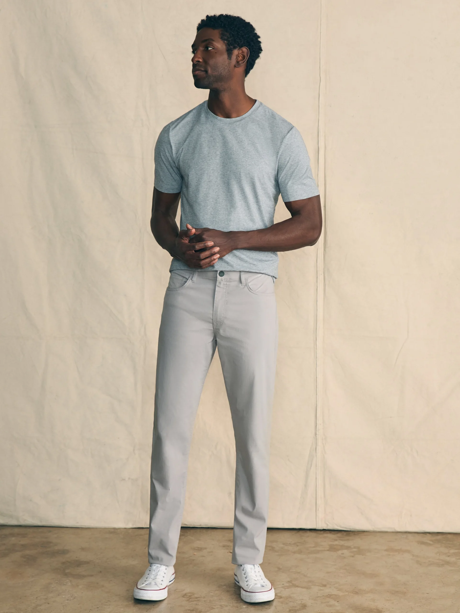 Pants^Faherty Brand Movement™ 5-Pocket Pant - Fossil