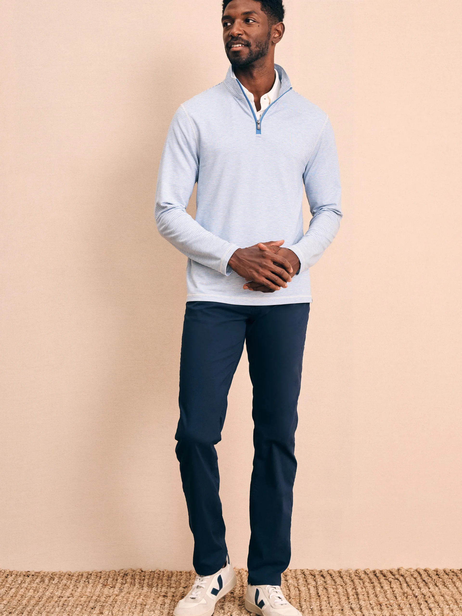 Hoodies & Sweatshirts^Faherty Brand Movement™ Quarter Zip - Madaket Stripe