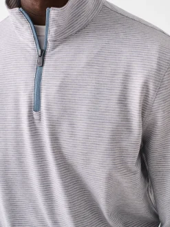 Hoodies & Sweatshirts^Faherty Brand Movement™ Quarter Zip - Mountain Grey Feeder Stripe