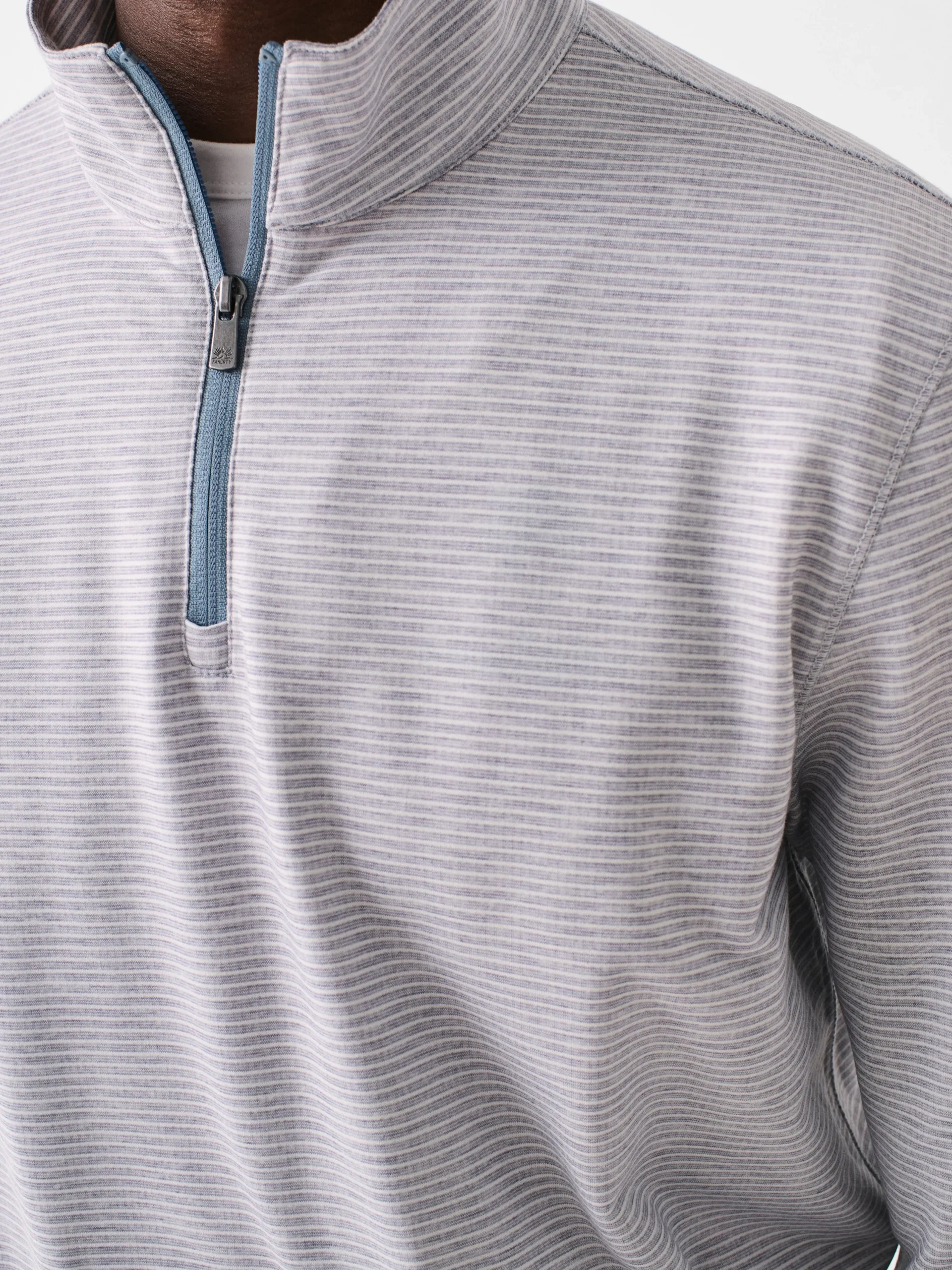 Hoodies & Sweatshirts^Faherty Brand Movement™ Quarter Zip - Mountain Grey Feeder Stripe