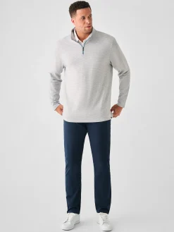 Hoodies & Sweatshirts^Faherty Brand Movement™ Quarter Zip - Mountain Grey Feeder Stripe
