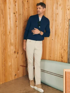 Sweaters^Faherty Brand Movement™ Quarter Zip Sweater - Marine Navy Heather