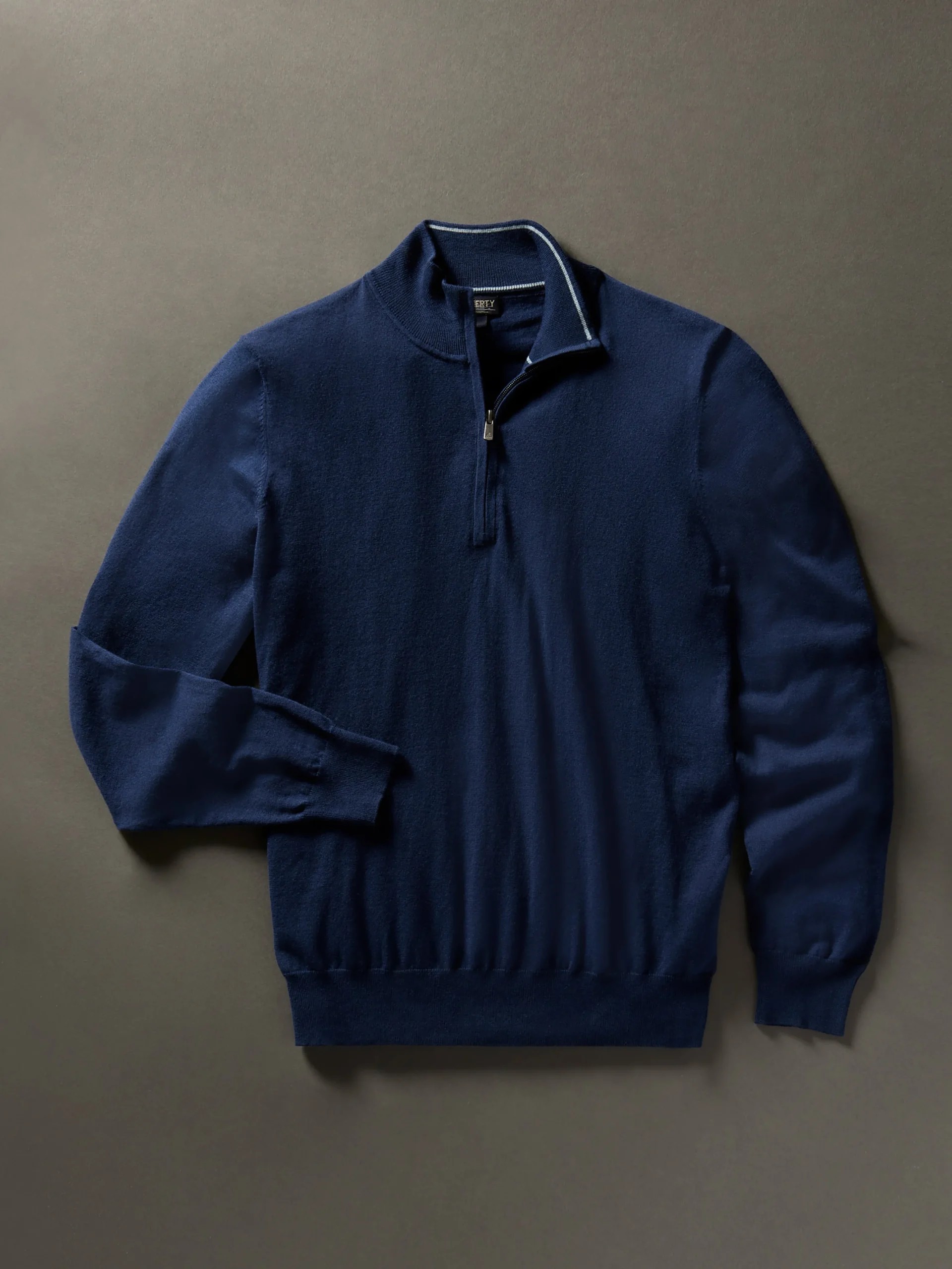 Sweaters^Faherty Brand Movement™ Quarter Zip Sweater - Marine Navy Heather