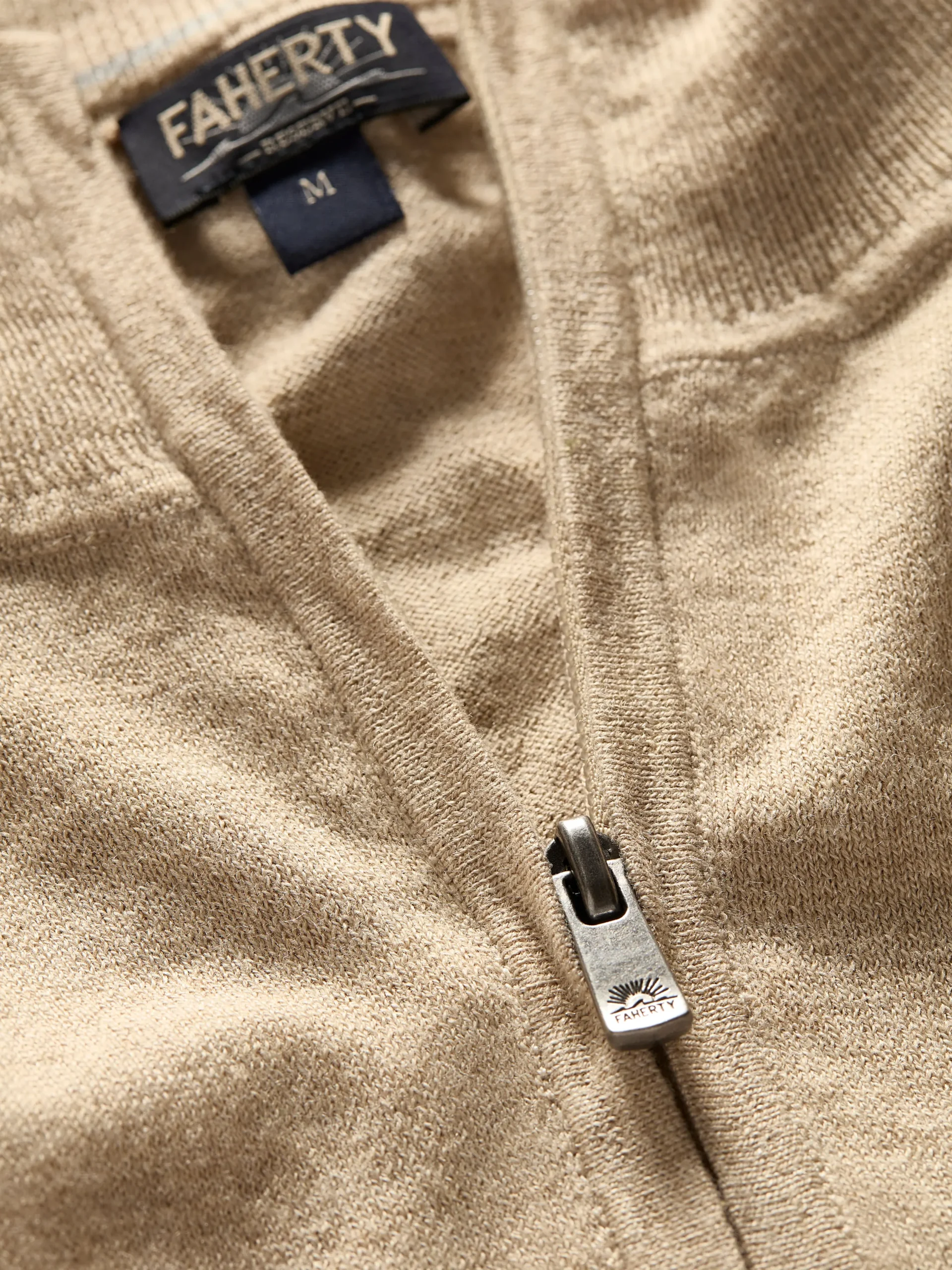 Sweaters^Faherty Brand Movement™ Quarter Zip Sweater - Soft Dune Heather