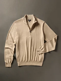 Sweaters^Faherty Brand Movement™ Quarter Zip Sweater - Soft Dune Heather