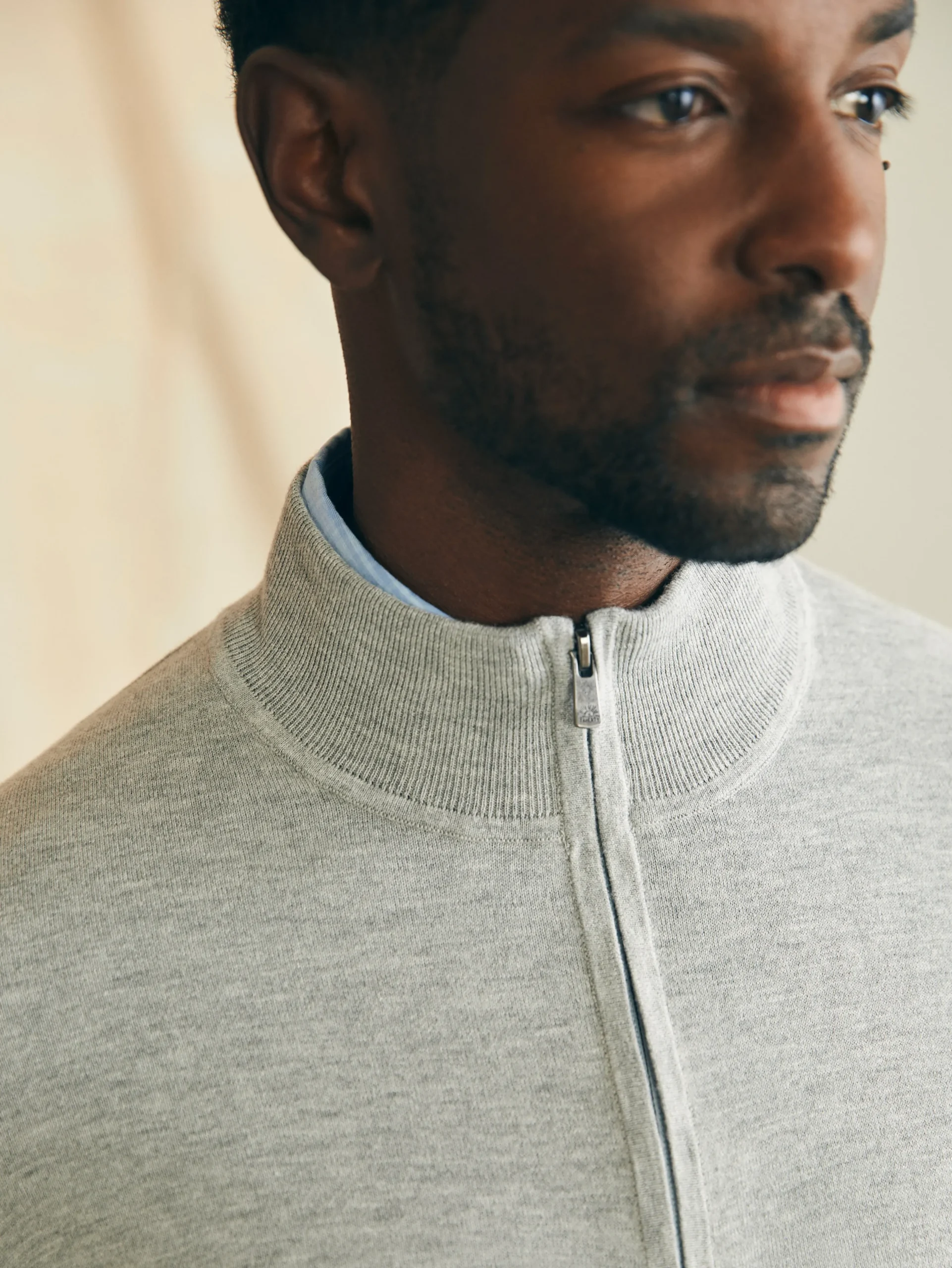 Sweaters^Faherty Brand Movement™ Quarter Zip Sweater - Mineral Grey Heather