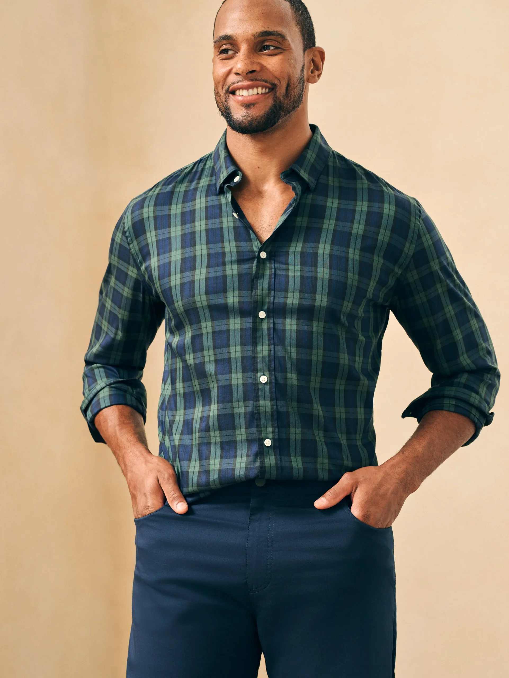 Shirts^Faherty Brand Movement™ Shirt - Blackwatch Plaid