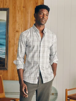 Shirts^Faherty Brand Movement™ Shirt - Grey Cream Plaid
