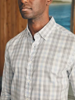 Shirts^Faherty Brand Movement™ Shirt - Grey Cream Plaid