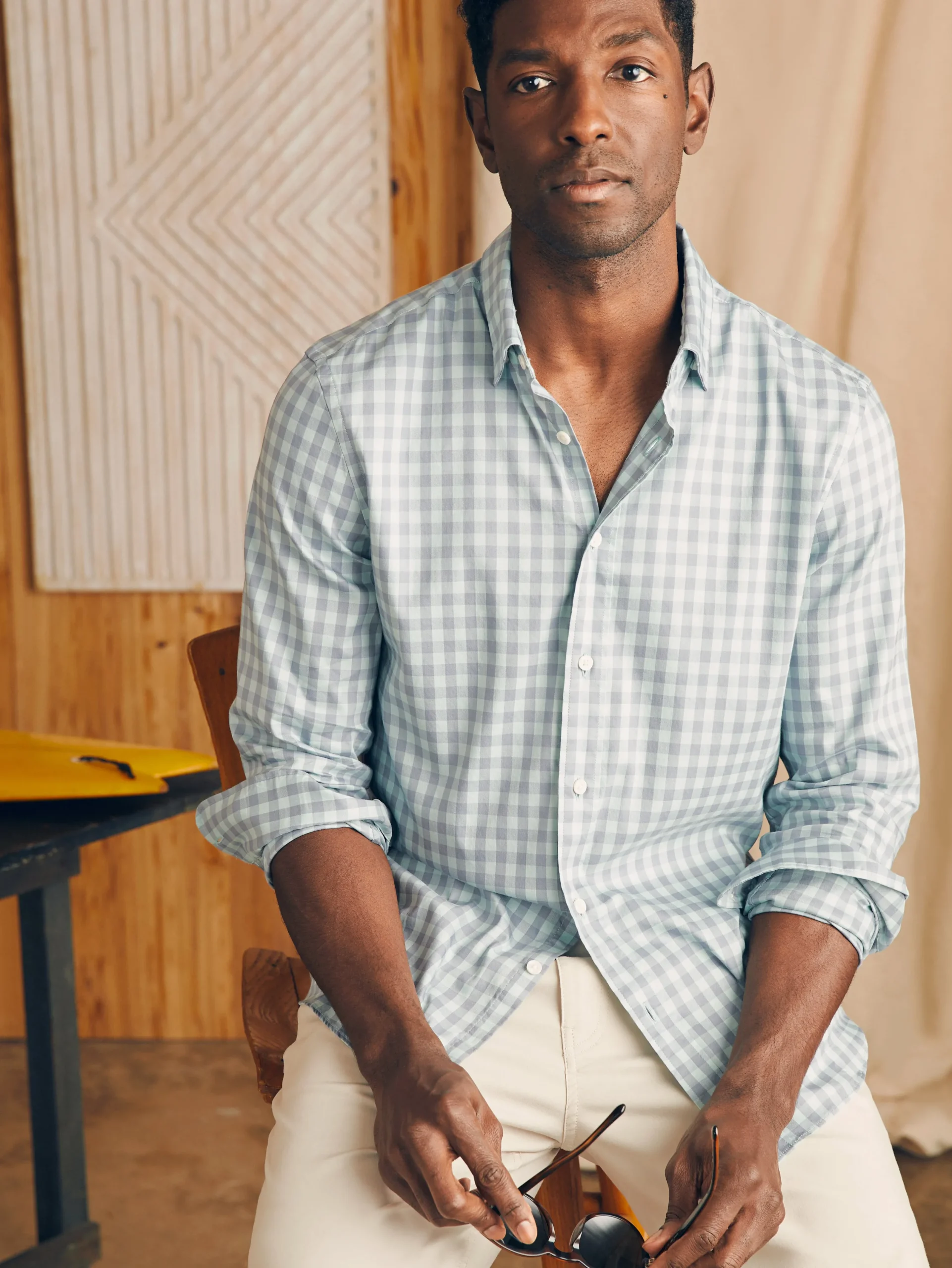 Shirts^Faherty Brand Movement™ Shirt - Teal Coast Gingham