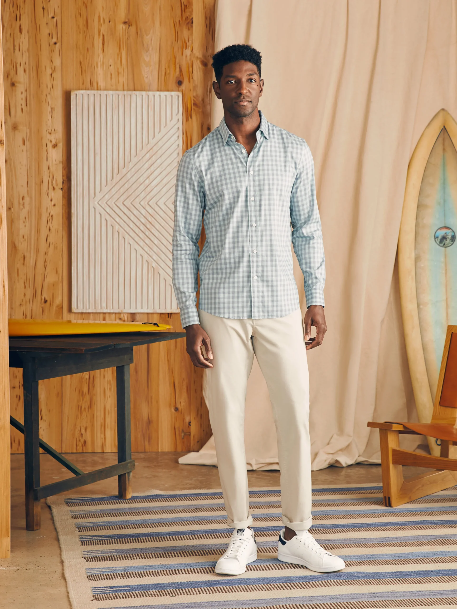 Shirts^Faherty Brand Movement™ Shirt - Teal Coast Gingham