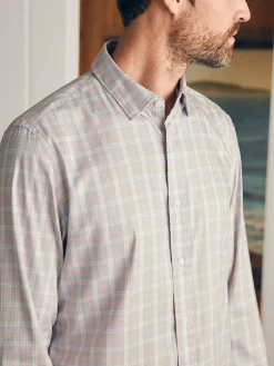 Shirts^Faherty Brand Movement™ Shirt Classic Fit - Blue Coral Plaid