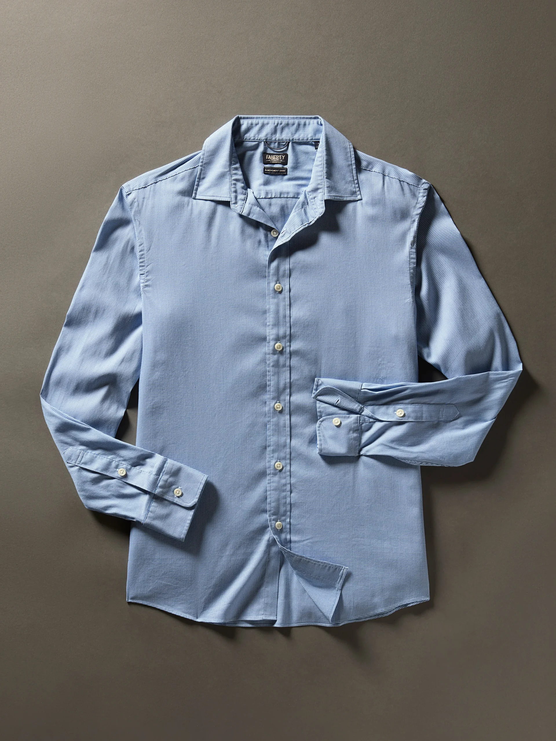 Shirts^Faherty Brand Movement™ Shirt (Tall) - Azure Pincheck