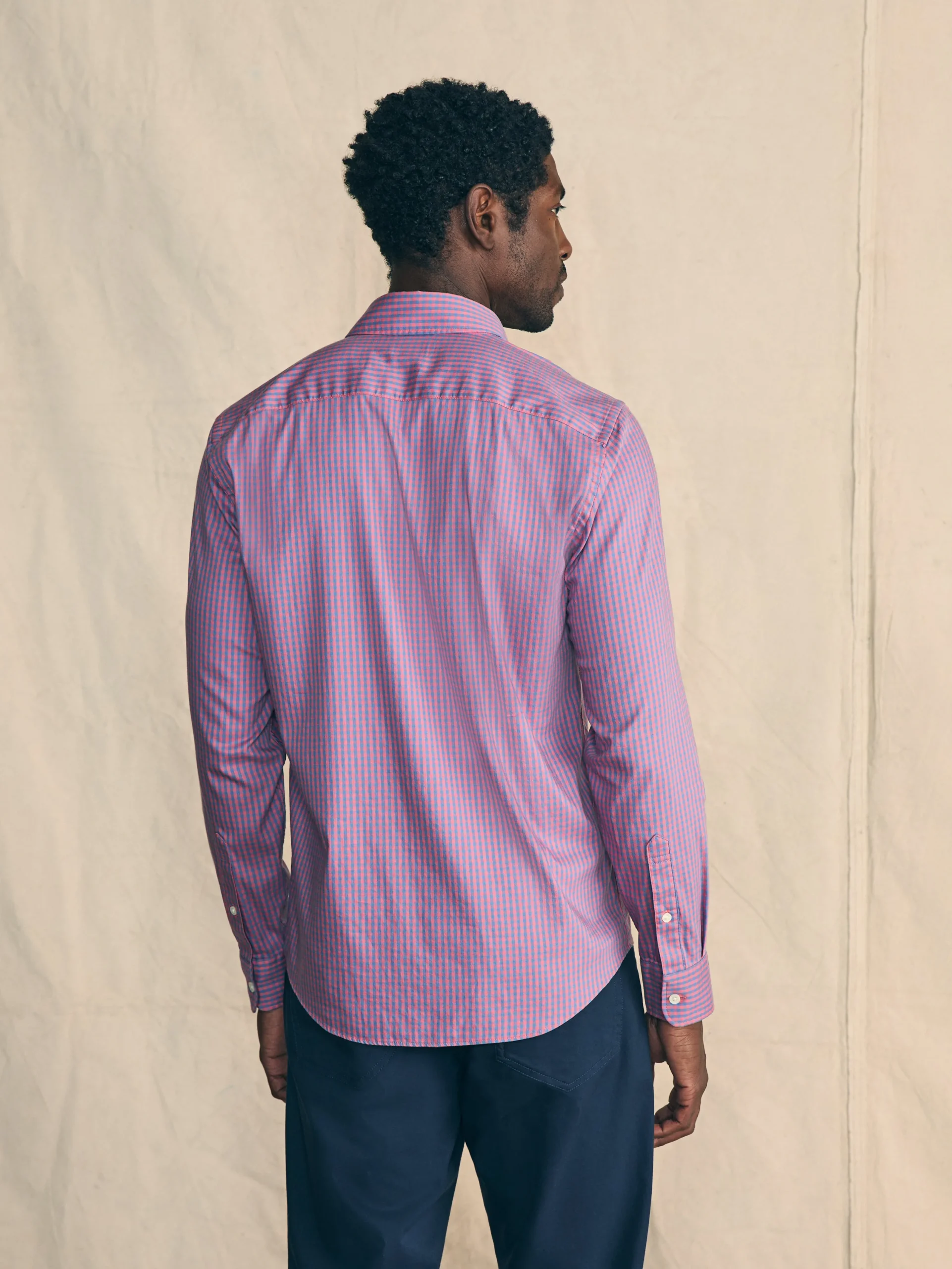 Shirts^Faherty Brand Movement™ Shirt (Tall) - Blue Rose Gingham