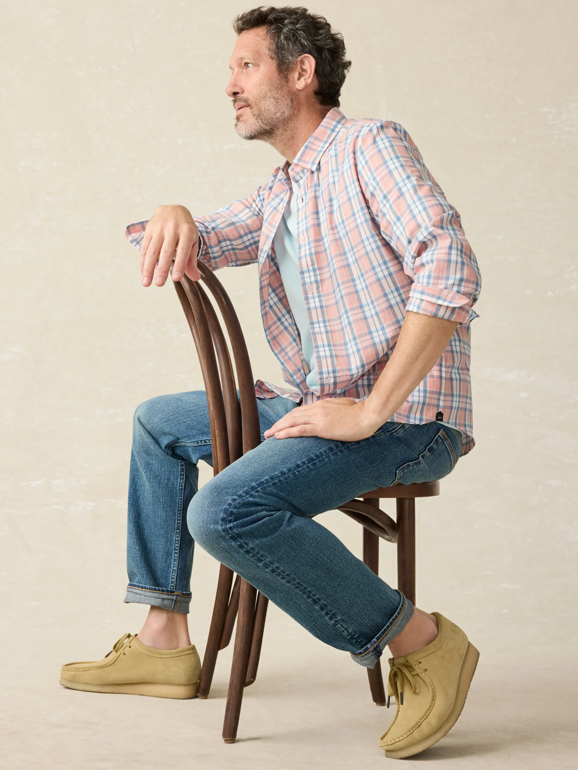 Shirts^Faherty Brand Movement™ Shirt (Tall) - Ocean Coral Plaid