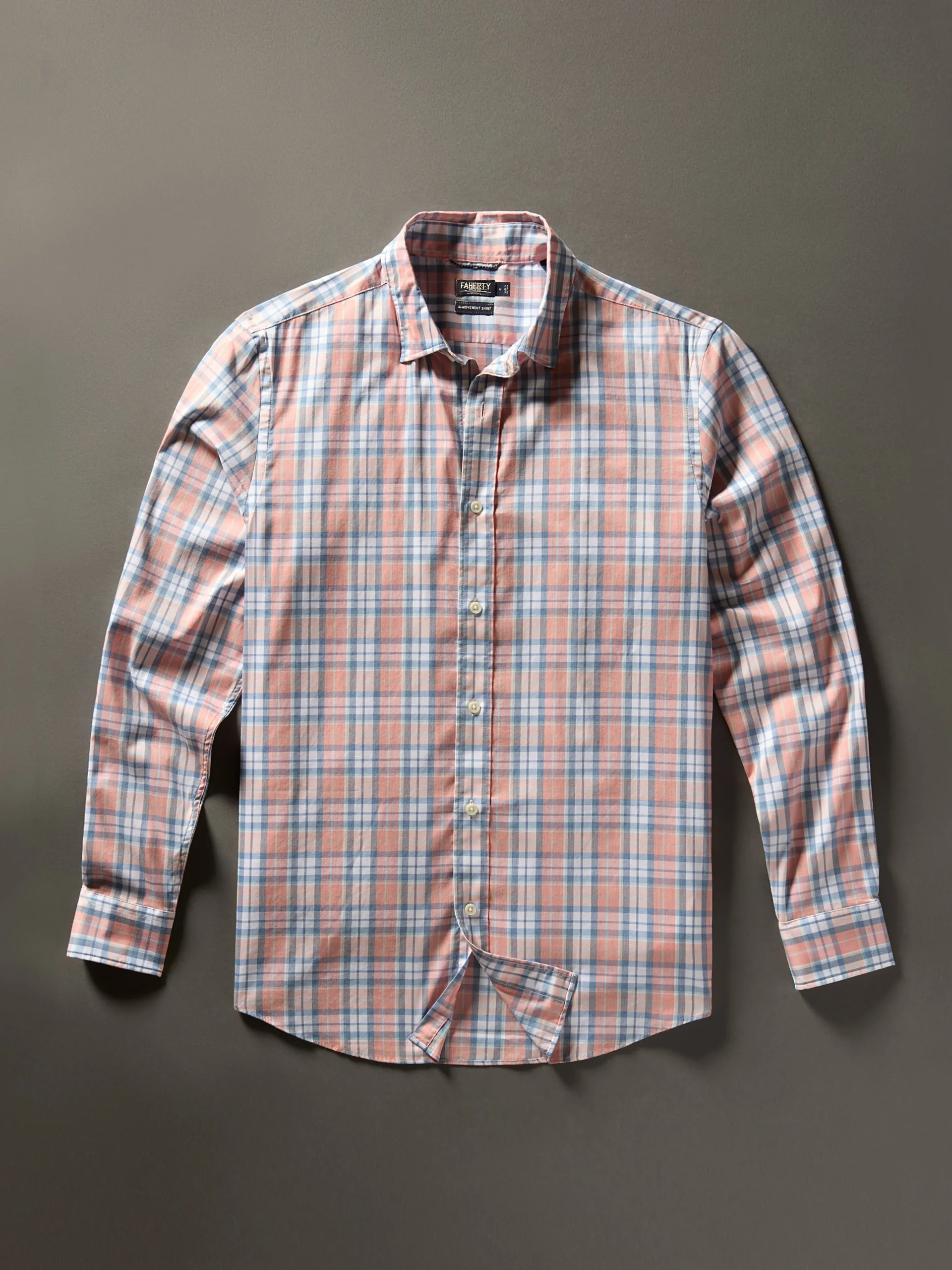 Shirts^Faherty Brand Movement™ Shirt (Tall) - Ocean Coral Plaid