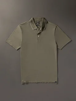 Polo Shirts|T-Shirts & Henleys^Faherty Brand Movement™ Short-Sleeve Pique Polo Shirt - Olive Odyssey
