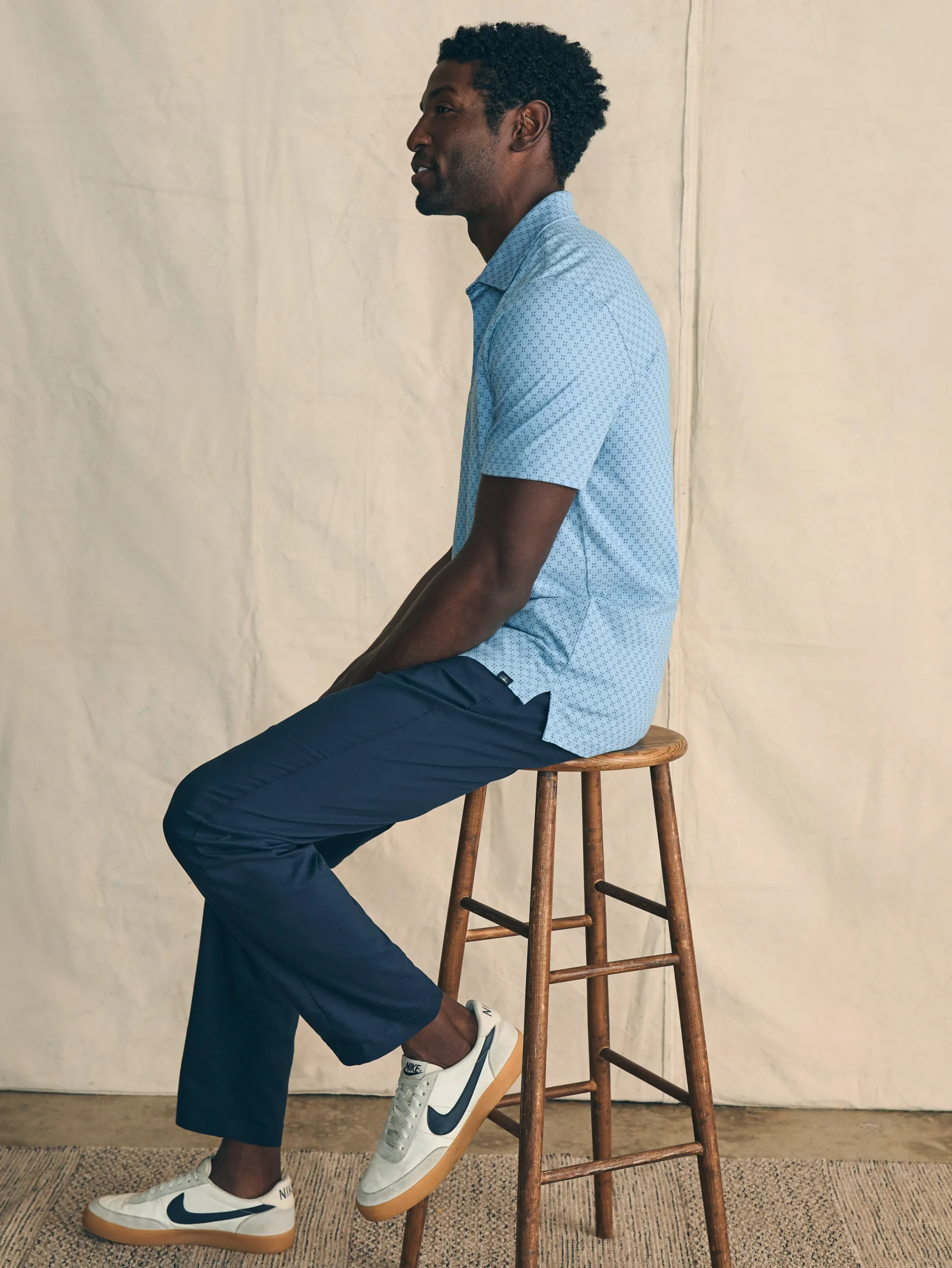 Polo Shirts^Faherty Brand Movement™ Short-Sleeve Pique Polo Shirt - Blue Surfboard Geo