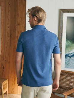 Polo Shirts^Faherty Brand Movement™ Short-Sleeve Polo Shirt - Sea Navy Heather