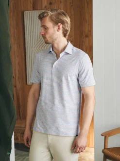 Polo Shirts^Faherty Brand Movement™ Short-Sleeve Polo Shirt (Tall) - Horizon Line Stripe