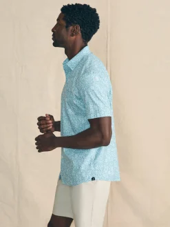 Shirts^Faherty Brand Movement™ Short-Sleeve Shirt - Blue Wave Botanic