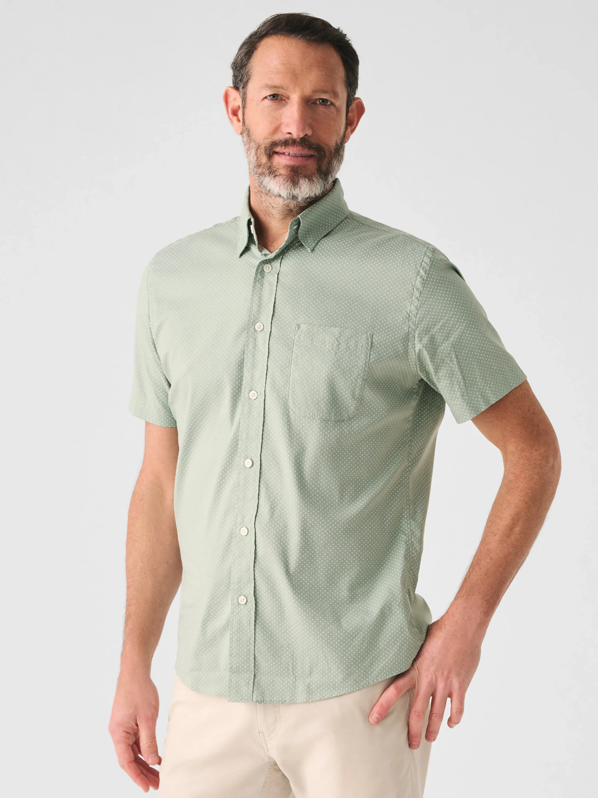 Shirts^Faherty Brand Movement™ Short-Sleeve Shirt - Sage Meridian Print