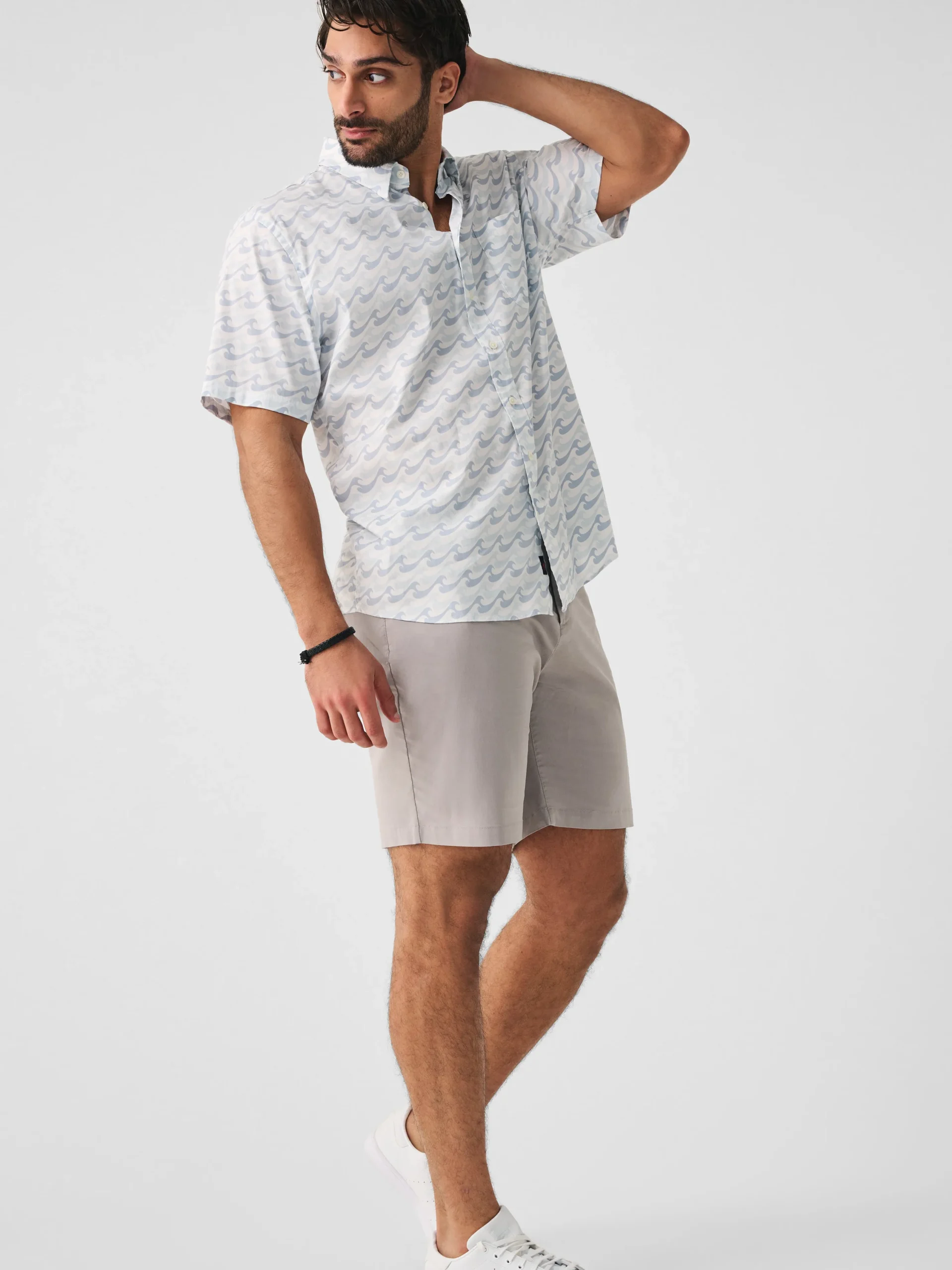 Shirts^Faherty Brand Movement™ Short-Sleeve Shirt - Ivory Endless Peaks