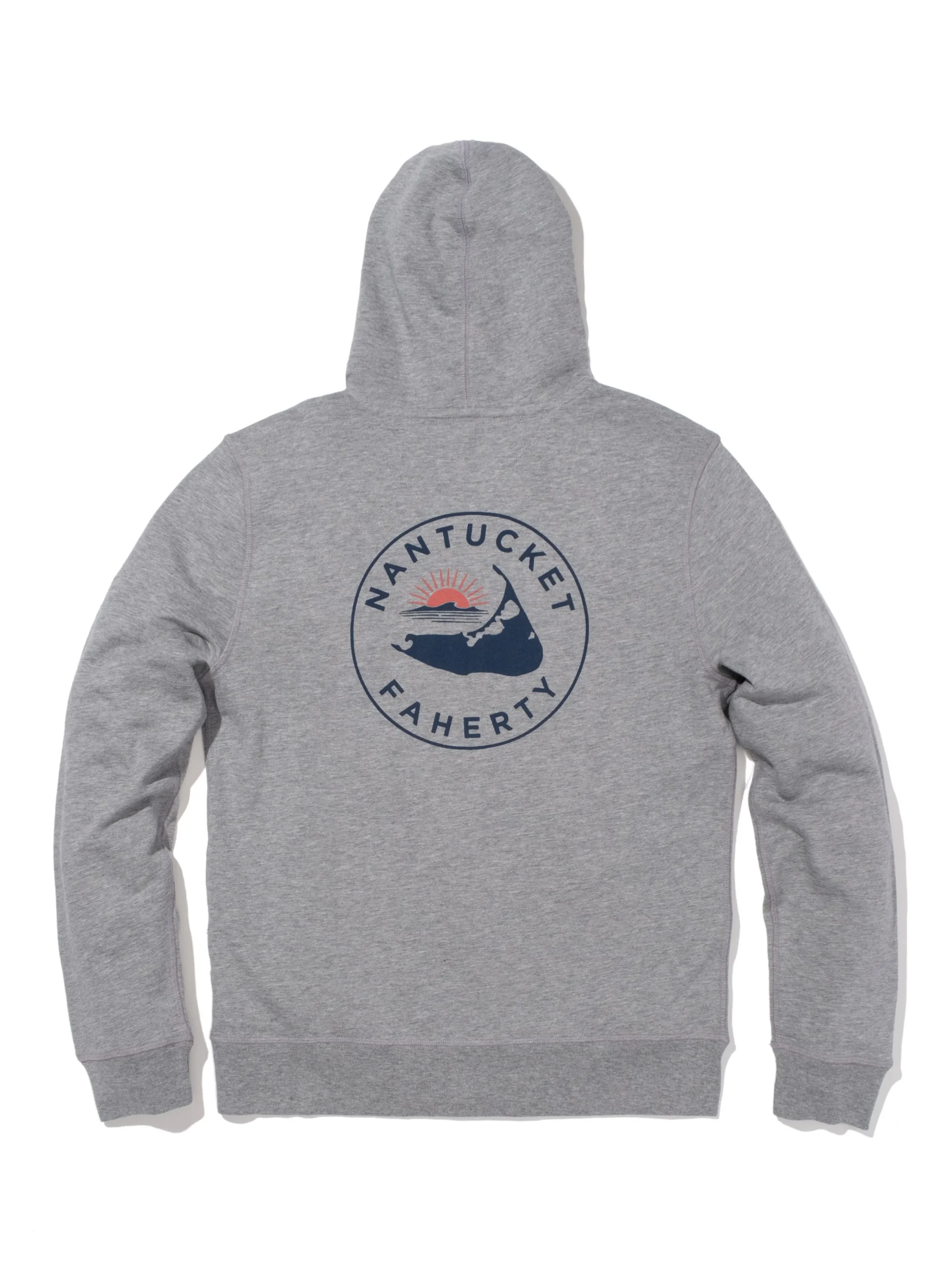 Hoodies & Sweatshirts^Faherty Brand Nantucket Zip Hoodie - Grey Heather