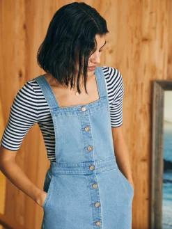 Dresses^Faherty Brand Organic Cotton Denim Remi Dress - Hanalei Wash