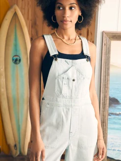 Dresses|Overalls & Jumpsuits^Faherty Brand Organic Cotton Denim Riveter Overalls - Ocean Mist Wash