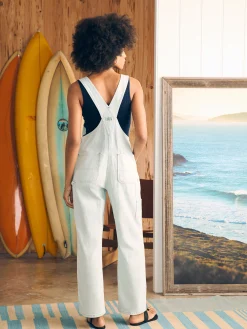 Dresses|Overalls & Jumpsuits^Faherty Brand Organic Cotton Denim Riveter Overalls - Ocean Mist Wash
