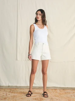 Shorts & Skirts^Faherty Brand Organic Cotton Denim Short - White Sand Wash