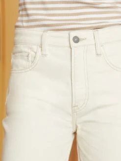 Pants|Jeans^Faherty Brand Organic Cotton Slim Straight Ankle Denim - White Dune Wash