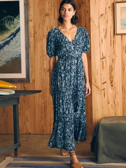 Dresses^Faherty Brand Orinda Maxi Dress - Blue Esna Floral