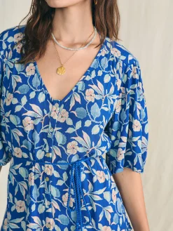 Dresses^Faherty Brand Orinda Mini Dress - Blue Ginger Floral