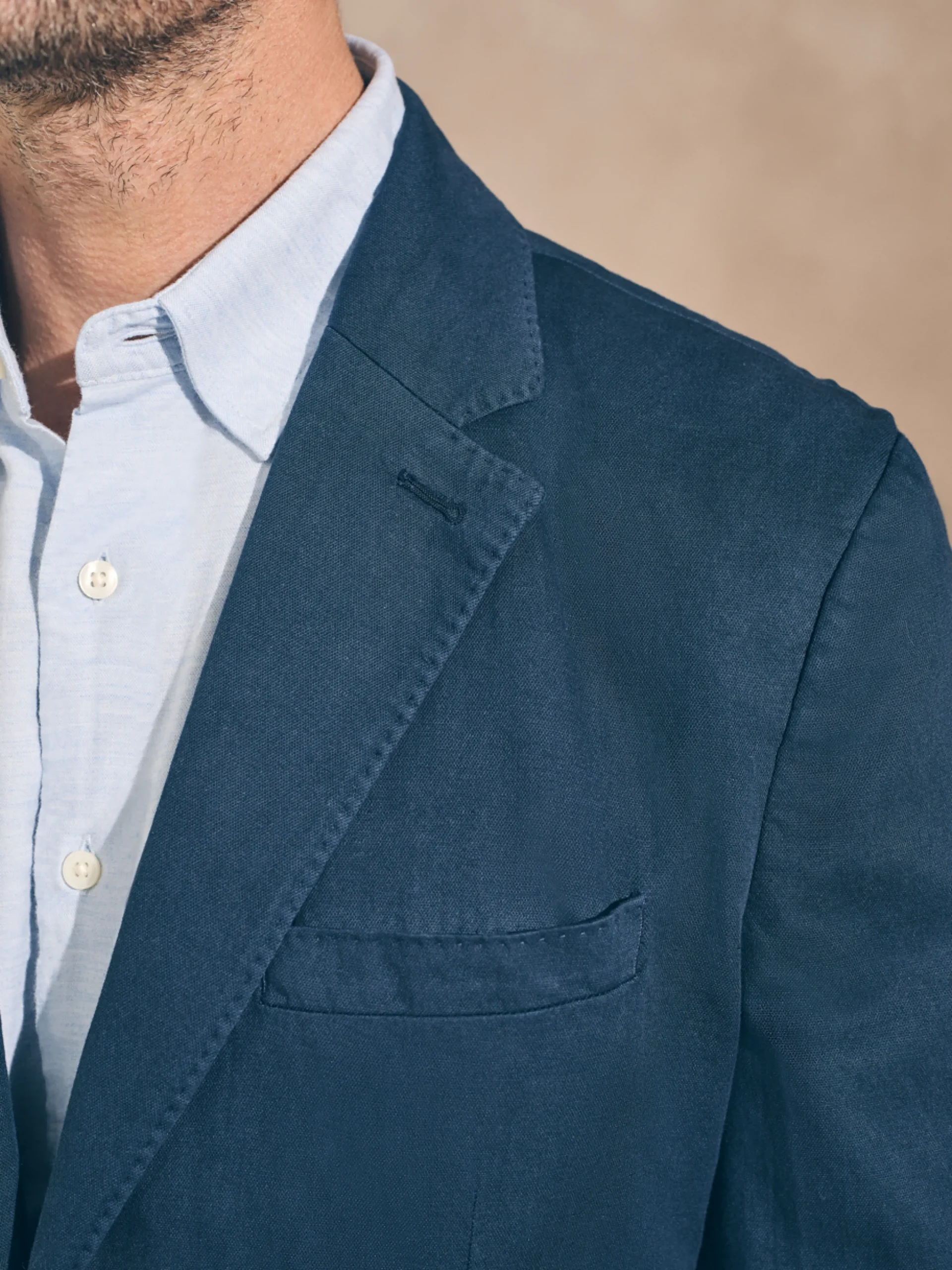 Blazers^Faherty Brand Reserve All Season Blazer - Deep Sea Navy