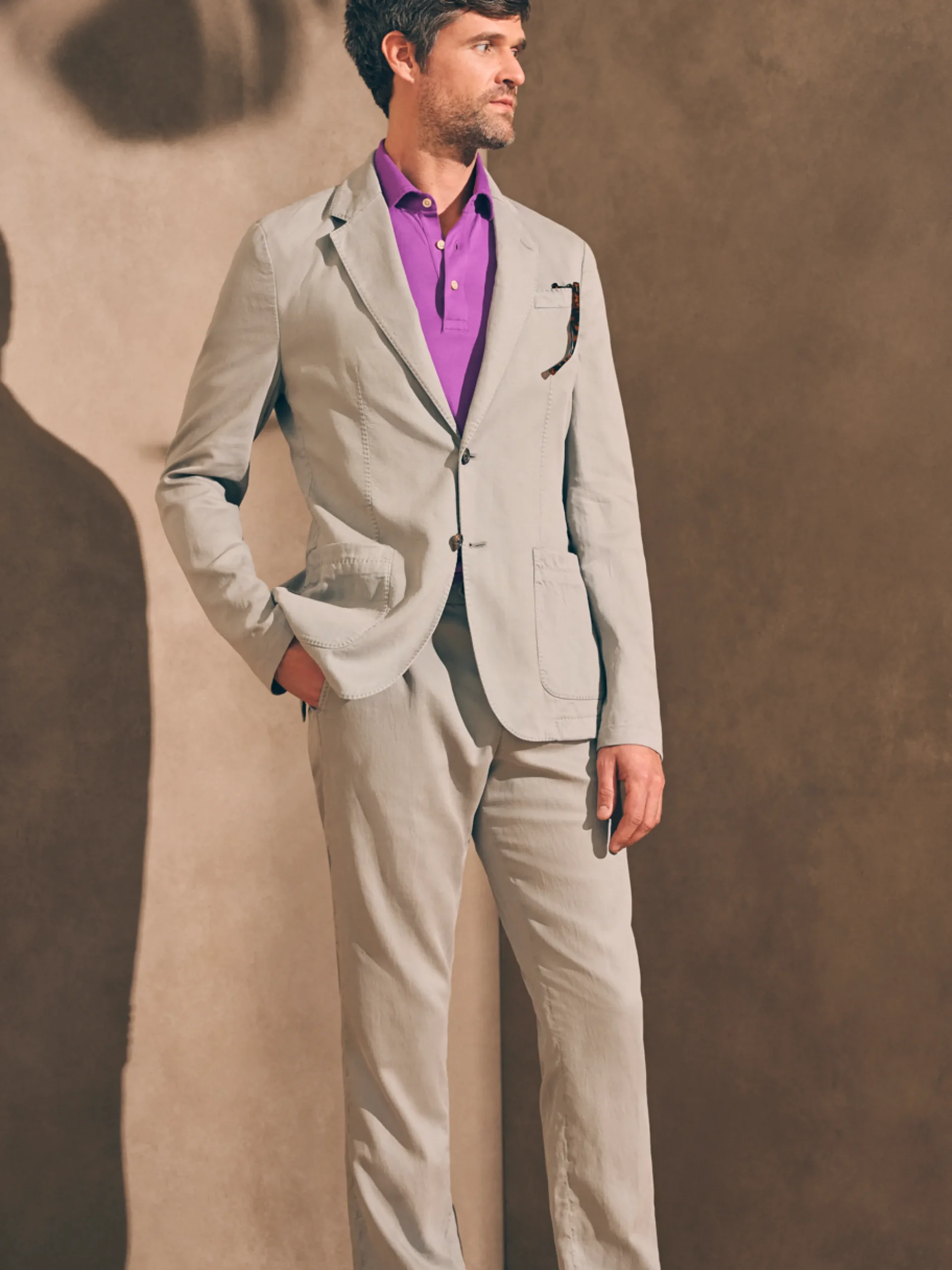 Blazers^Faherty Brand Reserve All Season Blazer - Fossil