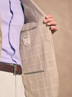 Blazers^Faherty Brand Reserve Linen Yarn Dyed Blazer - Summer Sands Windowpane