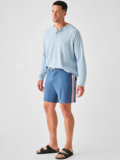 Swim^Faherty Brand Retro Surf Stripe Boardshort (7