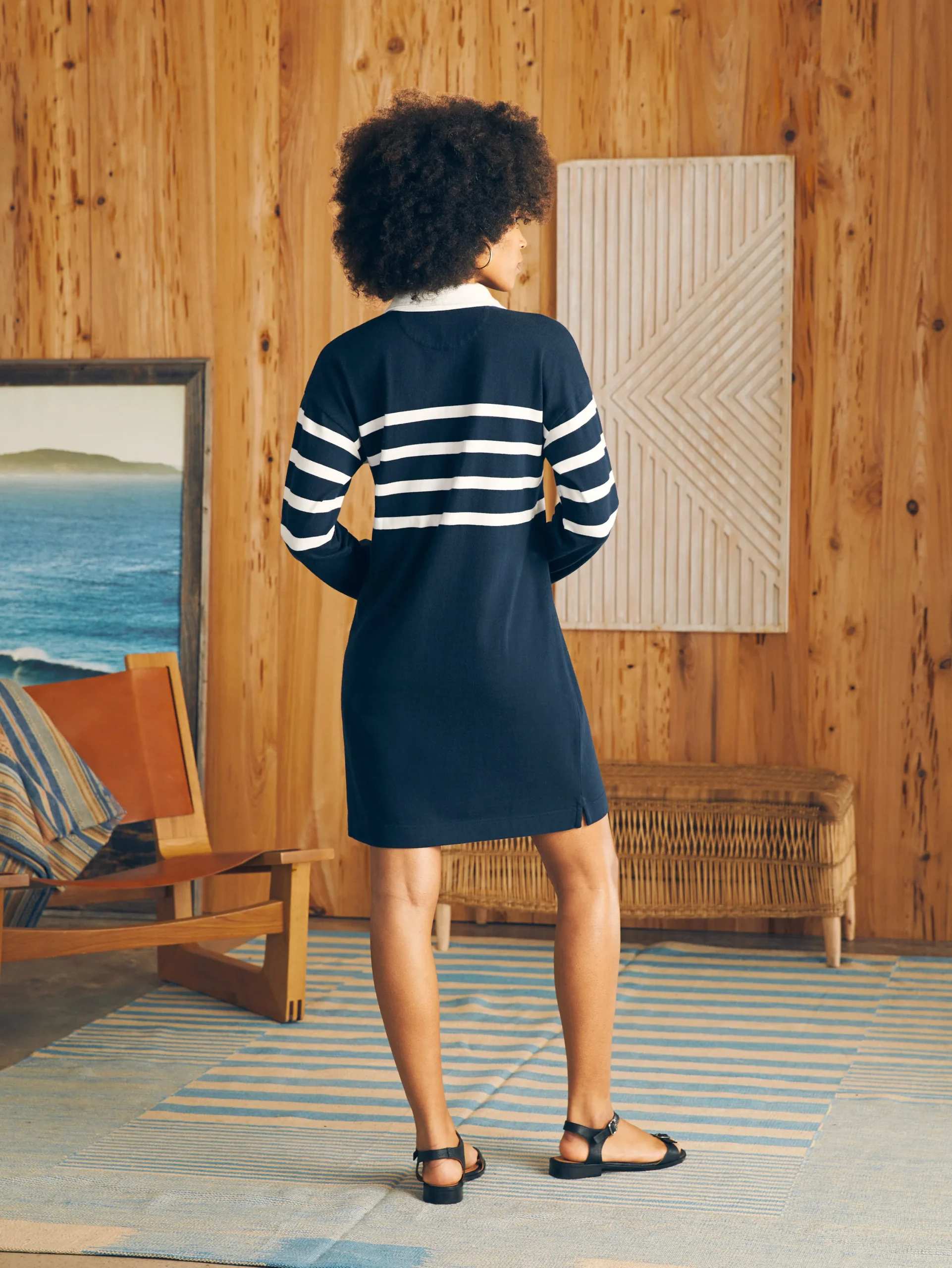Dresses^Faherty Brand Rugby Jersey Dress - Cape May Stripe