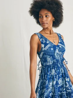 Dresses^Faherty Brand Sandbar Maxi Dress - Blue Kenji Floral